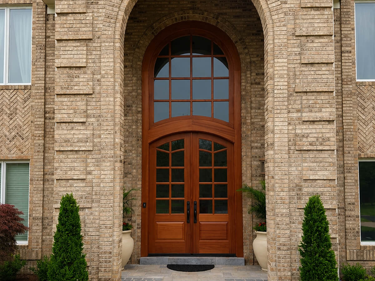 Wood arched doors by scobis
