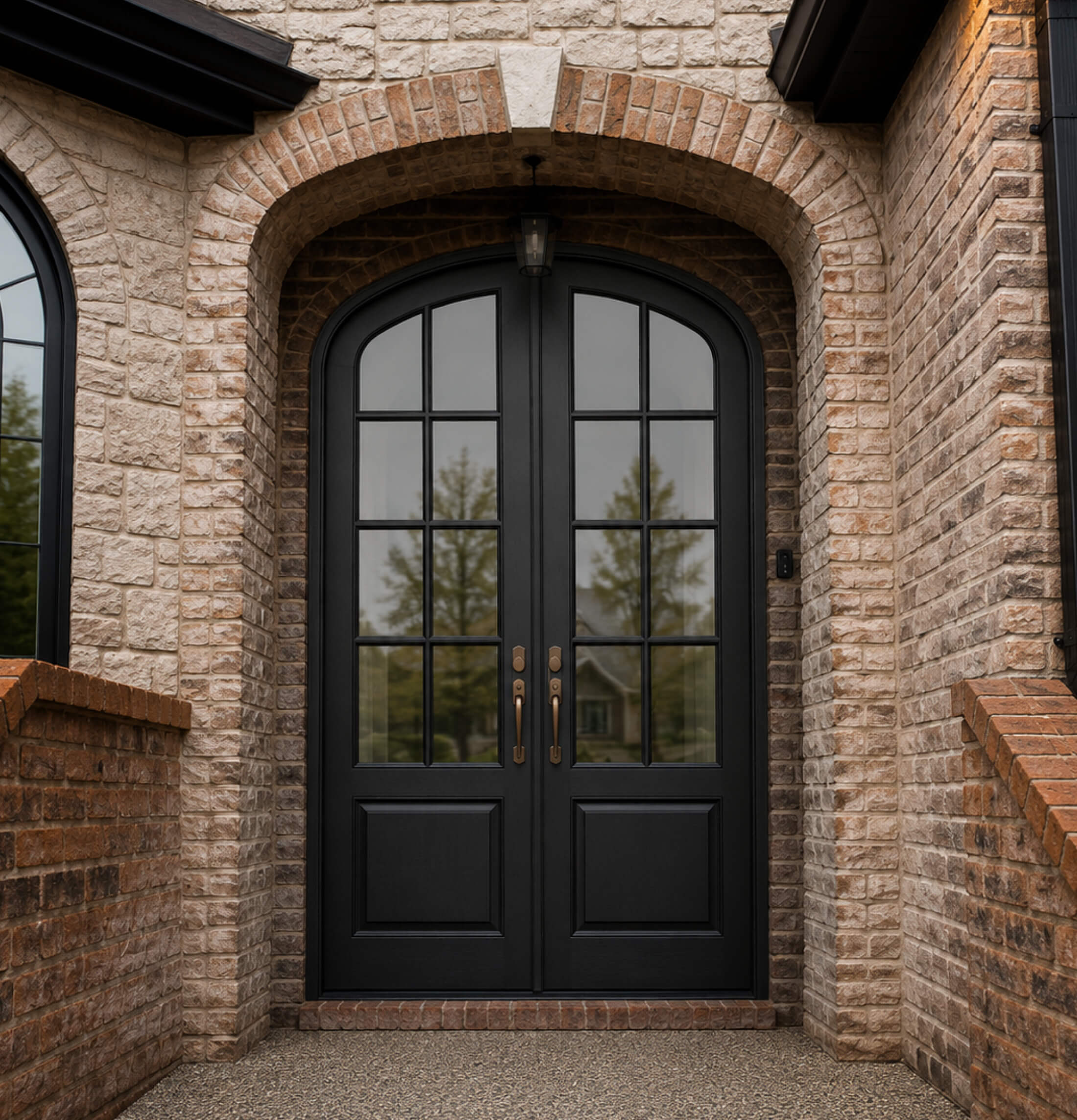 Arched Double Doors, Divided Lites by Scobis