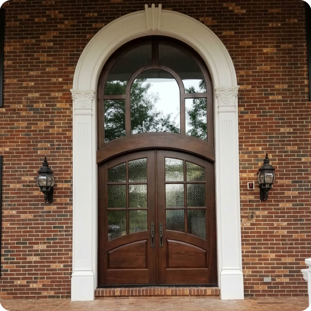 Clark residence entry door after view