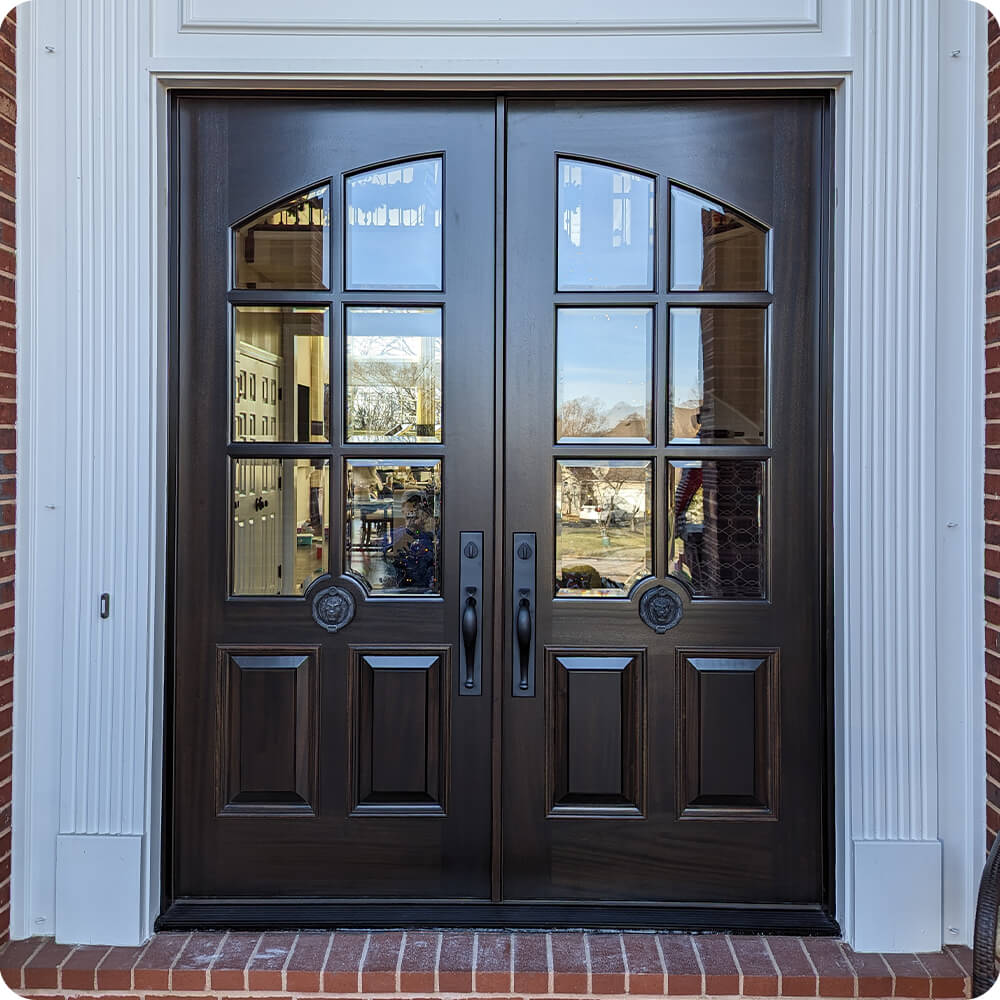 Rivera residence front door after