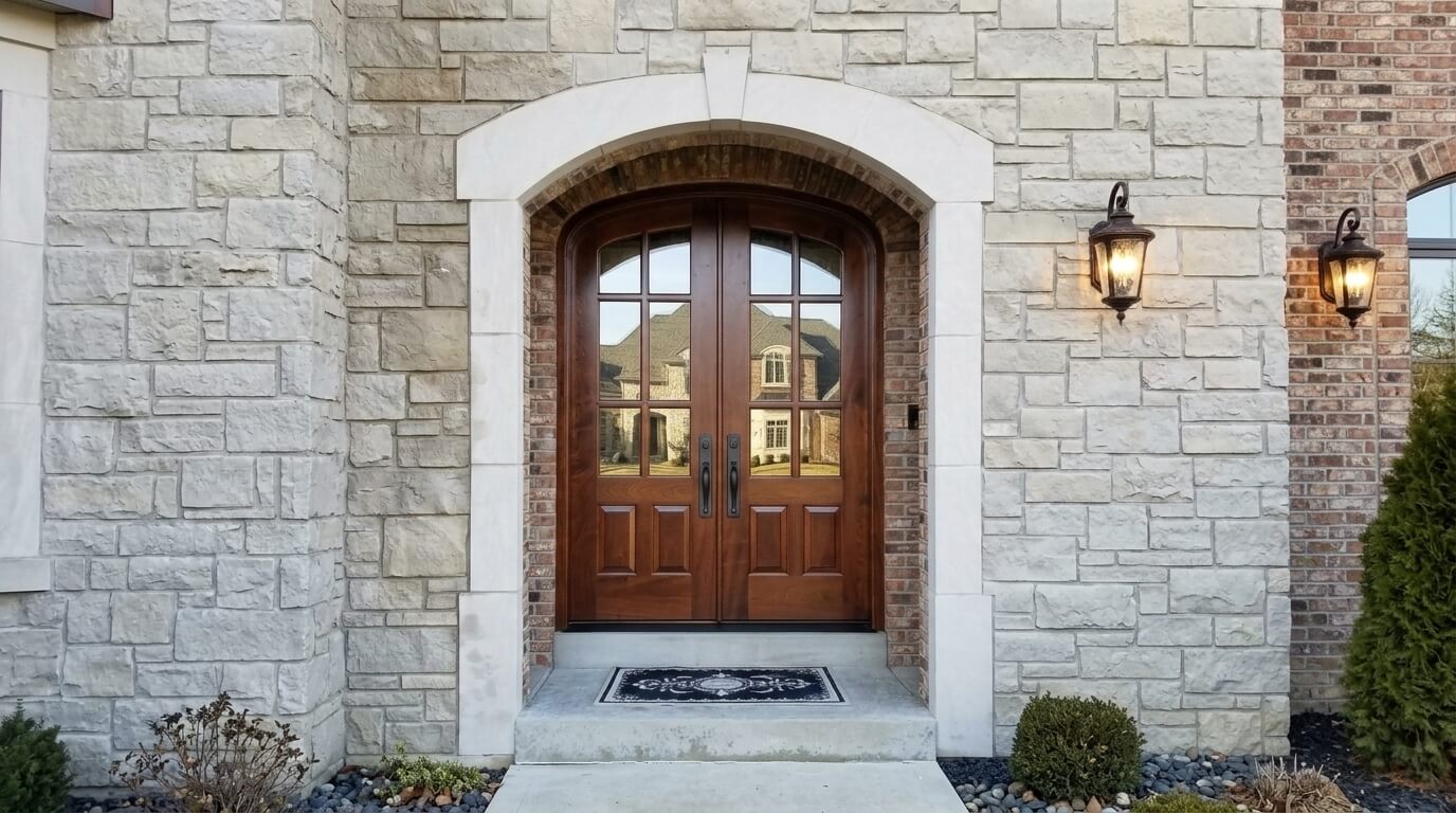 Custom front door Smith Residence