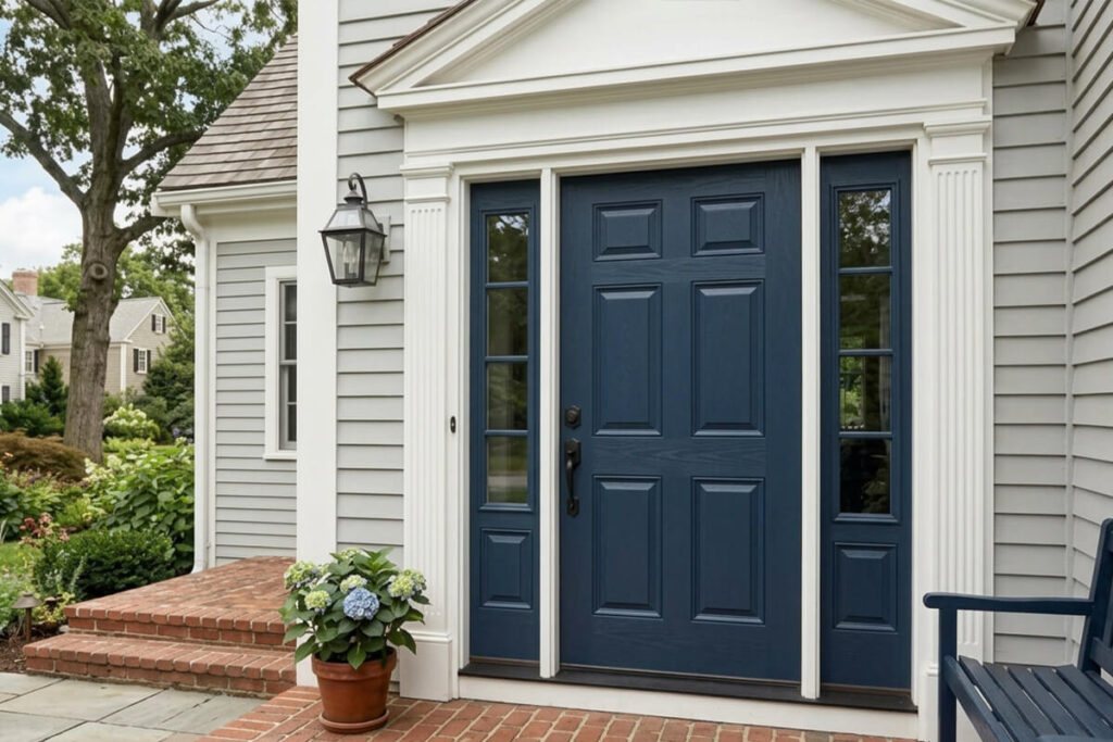 Choose a colonial door if your facade is symmetrical